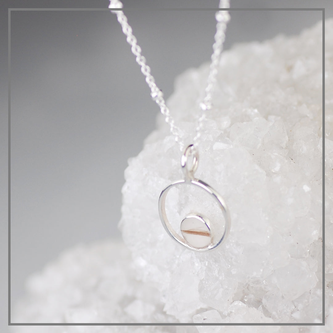 Moedermelkketting Design Plain Klein Zilver