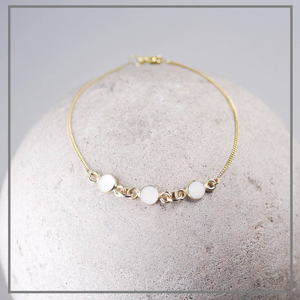Moedermelk Armband Malin Goud 3 componenten