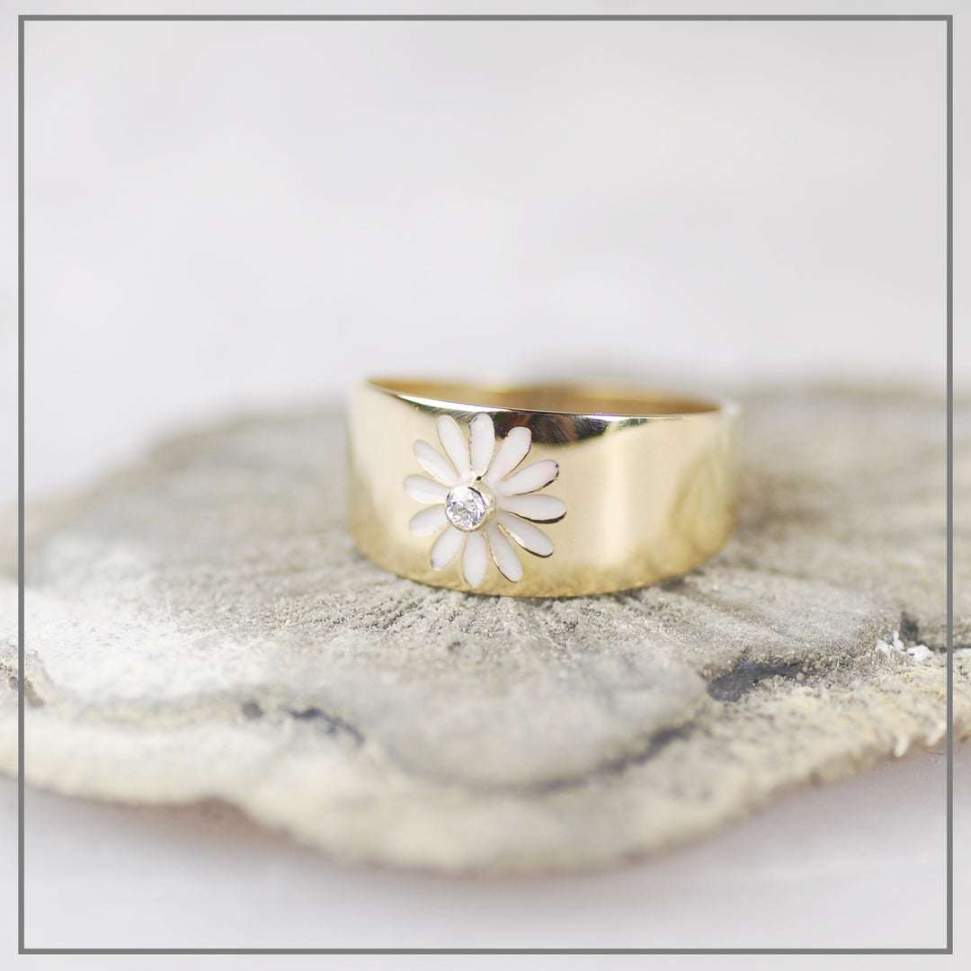 Moedermelk ring Flora Goud