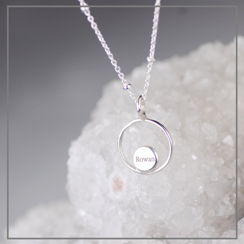 Moedermelkketting Design Plain Klein Zilver