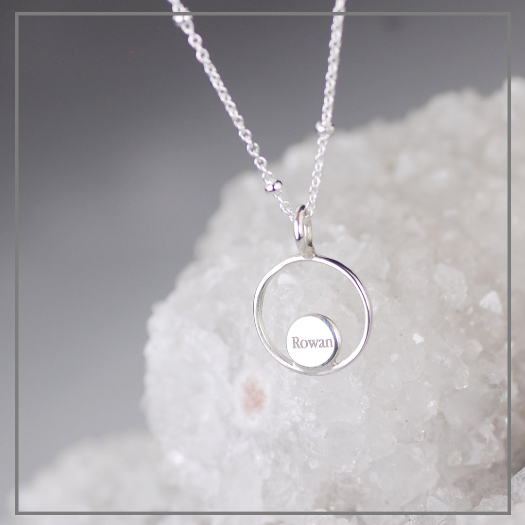 Moedermelkketting Design Plain Klein Zilver