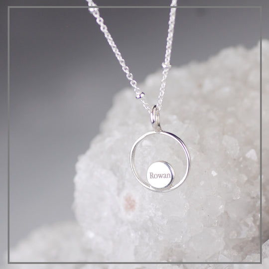 Moedermelkketting Design Plain Klein Zilver