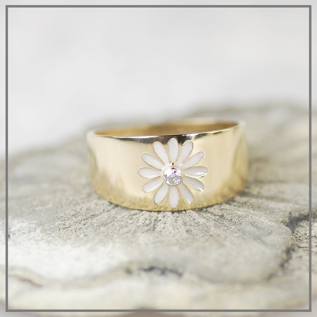 Moedermelk ring Flora Goud