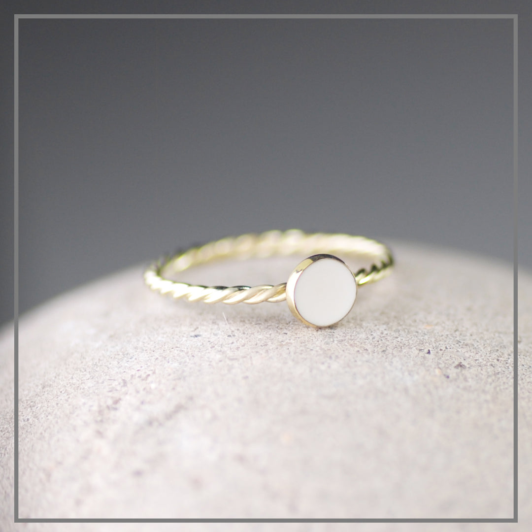 Moedermelk ring Jet Rond Goud