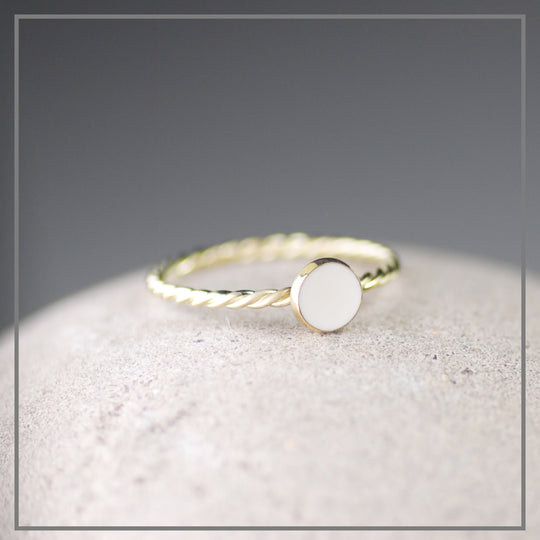 Moedermelk ring Jet Rond Goud