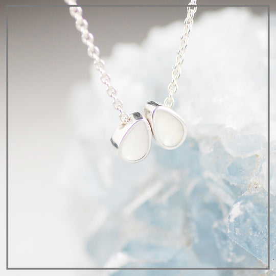 Moedermelk Ketting Center Drop in Zilver