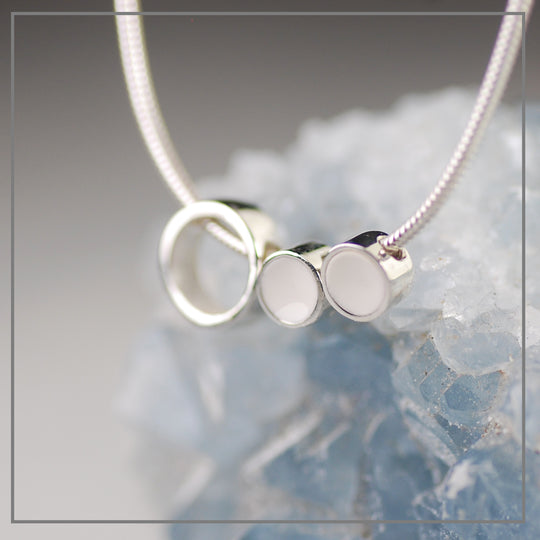 Moedermelk Collier Circle of Love Double Zilver