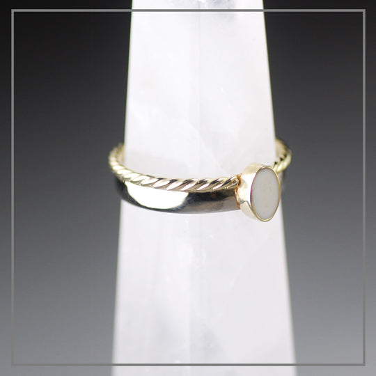 Moedermelk ring Jamie zilver met goud