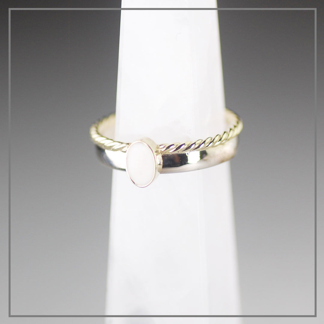 Moedermelk ring Jamie zilver met goud