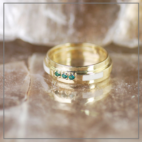 Moedermelk Ring Hazel met geboortestenen