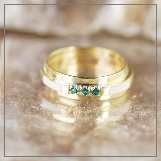 Moedermelk Ring Hazel met geboortestenen